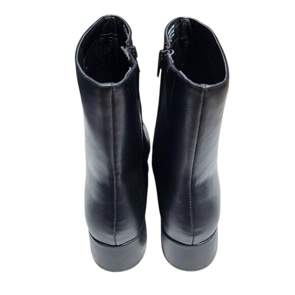 LOFT Black Seamed Square Toe Booties - Picture 4 of 8
